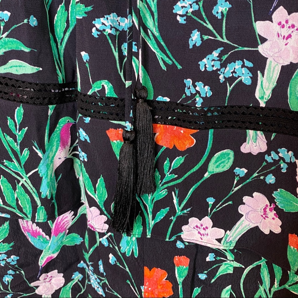 KATE SPADE Floral Jardin Crepe Romper Scenic Route - Picture 12 of 16